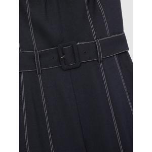 REISS FIANNA Contrast Stitch Structured Jumpsuit